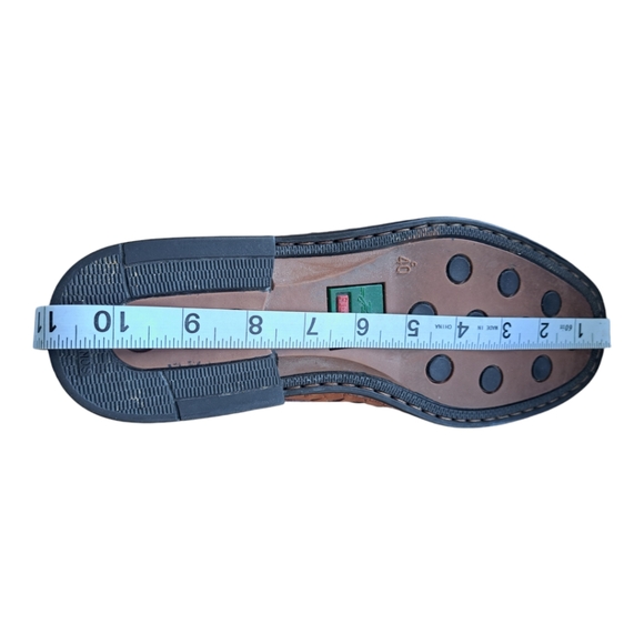 Fluchos tan leather mens shoes dress shoes lace up Made in Spain Size 40 - Picture 15 of 15